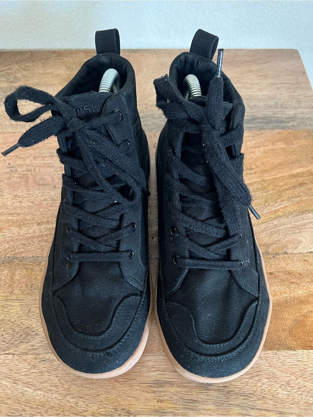 Rutsu Original Barefoot Sneakers High Black & Gum Size 8W - Picture 4 of 14